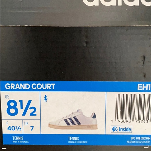 Adidas Grand Court Women’s Sneakers Leather White Size 8.5 - Picture 9 of 9